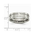 thumbnail image 2 of Titanium Grooved 6mm Polished Band, 2 of 8