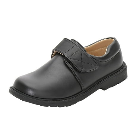 Splozh Kids formal Dress Shoes Square Toe Classic Comfort Wing Tip Oxford Shoe for Boys Gray 2