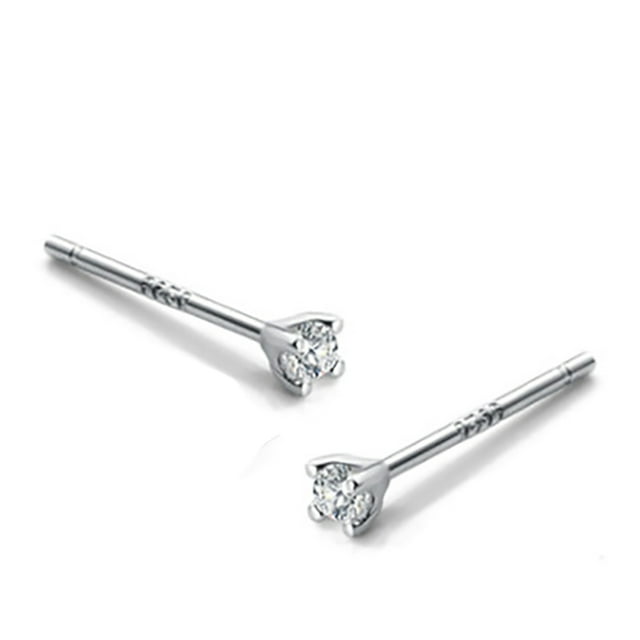 Bangcool Piercing Stud Earrings Tiny Rhinestone Cartilage Earring Mini Earrings for Women