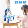 thumbnail image 4 of Children LED Projector Art Drawing Table Toys for Paint Learning (Blue), 4 of 7