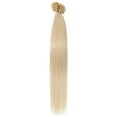 thumbnail image 2 of MY-LADY 100S Nail U Tip Fusion 100% Remy Human Hair Extensions Keratin Pre Bonded Hairpiece Straight 0.5g/s, #60 Platinum Blonde, 16inch, 2 of 10