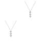 thumbnail image 2 of Qarigey Collares para niñas, collar sencillo para chicas jóvenes, accesorio de moda, decoración colgante, colgantes de joyería, cadena de clavícula Plata 2piezas Qarigey CBP199267, 2 of 6