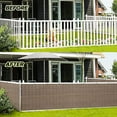 Assembly Space Railing LOVE STORY 3' x 16' Balcony Privacy Screen Fence Cover Mesh for Deck ...