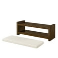 thumbnail image 5 of 47" End of Bed Bench with Lower Shelf Shoe Rack,Modern Linen Upholstered Entryway Bench with Removable Cushion and Solid Wood Frame,Storage Benches for Bedroom,Living Room,Entryway,Hallway,Ivory, 5 of 7