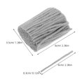 thumbnail image 2 of GOOHOCHY Hilo Para Tejer Alfombras Gris Precortado Cómodo Y Resistente Para Proyectos De Ganchillo, 2 of 6