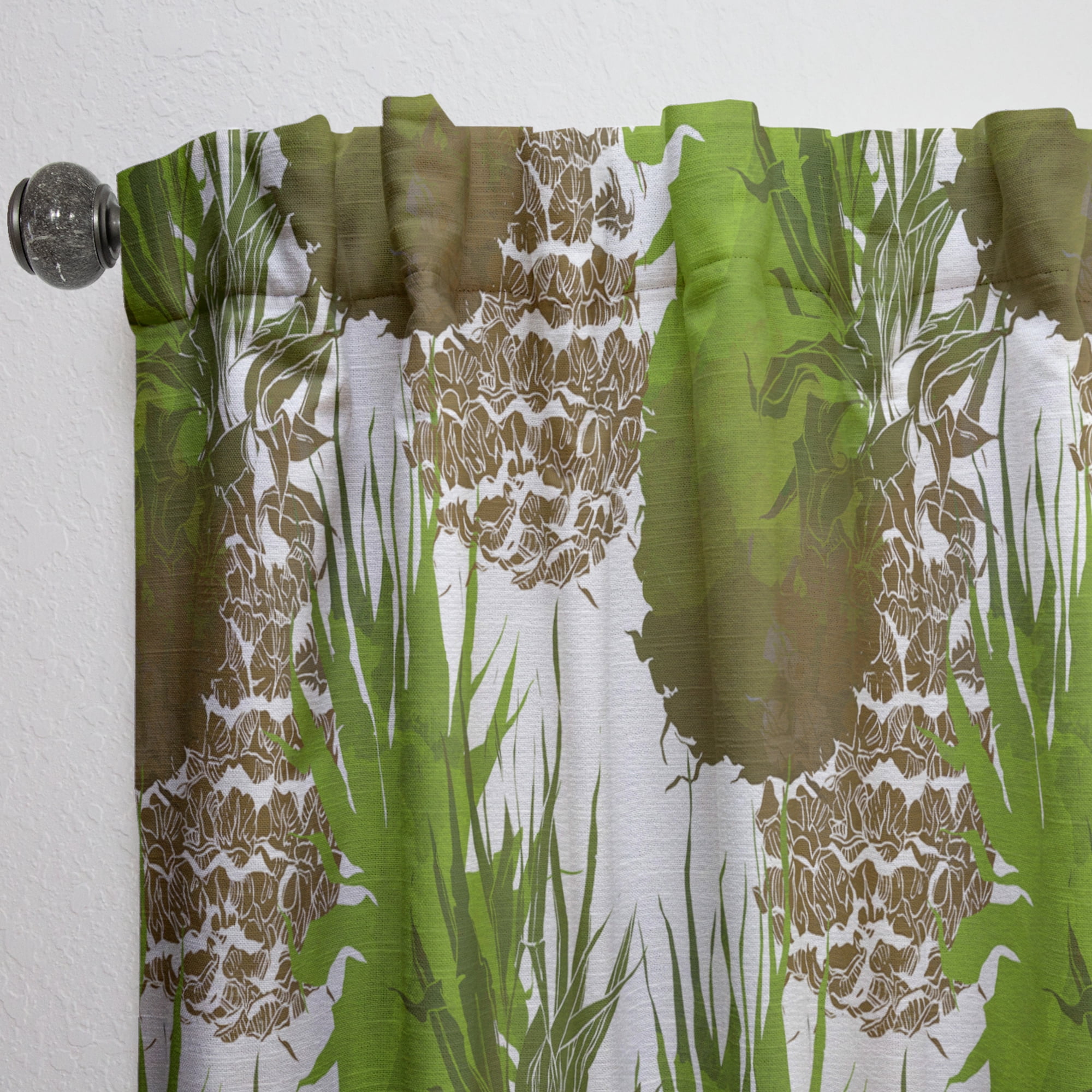 Designart 'Tropical Foliage Mood XI' Tropical Curtain Panel