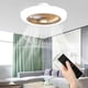 thumbnail image 1 of Luces de techo con ventiladores Candelabro Función de sincronización Luces LED Luces colgantes Ventilador de techo Lámpara de ventilador para comedor, Dorado, 1 of 10