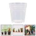thumbnail image 5 of CPAN Clear Plant Nursery Pots Plastic Gardening Pot hard-wearing Plastic Plant Container Breathable Transplant Pots Flower Pots for Seedlings Vegetables Succulents Cuttings 10 Pcs, 5 of 10