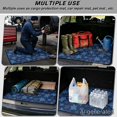 thumbnail image 3 of Qpednta Heavy Duty Blue Turtle Cargo Mat 29"x39" Trunk Liner All Weather, Premium Non-Slip Polyester Carpet Machine Washable Sand Resistant Easy Clean Universal Fit for Sedan SUV Truck, 3 of 7
