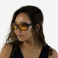 thumbnail image 4 of Night Vision Glasses Anti Glare Night Driving Glasses Yellow Tinted Sunglasses for Men and Women with HD Yellow Glasses for Night Driving Sun Glasses Jackie O Vittoria in Black, 4 of 10