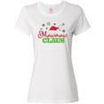 thumbnail image 3 of Inktastic Mawmaw Claus with Christmas Santa Hat and Snowflakes Women's T-Shirt, 3 of 5