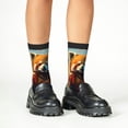 thumbnail image 4 of Rateoe Prairie Meditating Raccoon Pattern Children's Socks, Socks Gifts ,kids Crew Soft Cotton Socks , Moisture-Wicking, Durable, Ideal for Daily Wear & Sports, 4 of 5