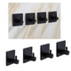 thumbnail image 2 of Ganchos para ropa ANGGREK Gancho de Pared adhesivo cuadrado negro 4 piezas 1 caja, 2 of 8