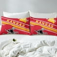 thumbnail image 4 of Erosebridal Sport Footabll Bed Sheets Set Queen Size,Ball Game Bedding Sets Queen Size,Teenager Bedroom Decor(Kansas),Ultra Soft,4 Pieces, 4 of 7