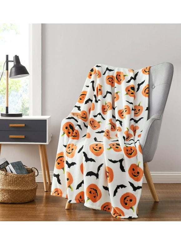 Halloween Blankets in Indoor Halloween Decor