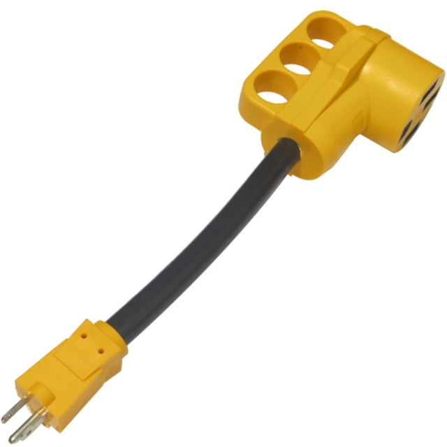 Cable adaptador de corriente CAMPELIFY 15A macho a 50A hembra de 30 cm
