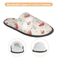 thumbnail image 3 of Slippers for Women, Mushroom print Womens Slippers Fuzzy Winter House Shoes, Soft Anti-Skid Slippers Indoor and Outdoor, 3 of 5