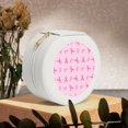 thumbnail image 6 of Yiaed Breast Cancer Awareness 1 Print Travel Jewelry Case Bridesmaid Gift Boxes Jewelry Travel Organizer Small Round Jewelry Box Mini Storage-White, 6 of 7
