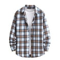 thumbnail image 2 of FAFWYP Flannel Shirt for Men, Casual Long Sleeve Plaid Flannel Shirts Regular Fit Button Down Brushed Cotton Flannel Shirts with Pockets, 2 of 6