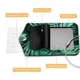 thumbnail image 4 of Square PU Leather 2 Pack Travel Tag - Bag Tag - Suitcase Tag with Privacy Cover and Stainless Steel Ring - Suitable for Travel, Backpack, and Handbag Tropical Leaves, 4 of 7