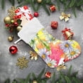 thumbnail image 6 of Coolnut 17.7 Inch Christmas Stockings, 2 PCS Colorful Daisy Floral Presonalized Large Stocking Sock for Family Holiday Xmas Party Decorations, 6 of 7