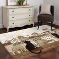 thumbnail image 3 of Vintage Farmhouse Area Rugs 3'x5', Washable Small Throw Rugs for Living Room Bedroom, Country Houses Cats Cloud Beige Indoor Outdoor Rug Non-Slip Low Pile Carpet Runner Reversible Floor Mats, 3 of 8