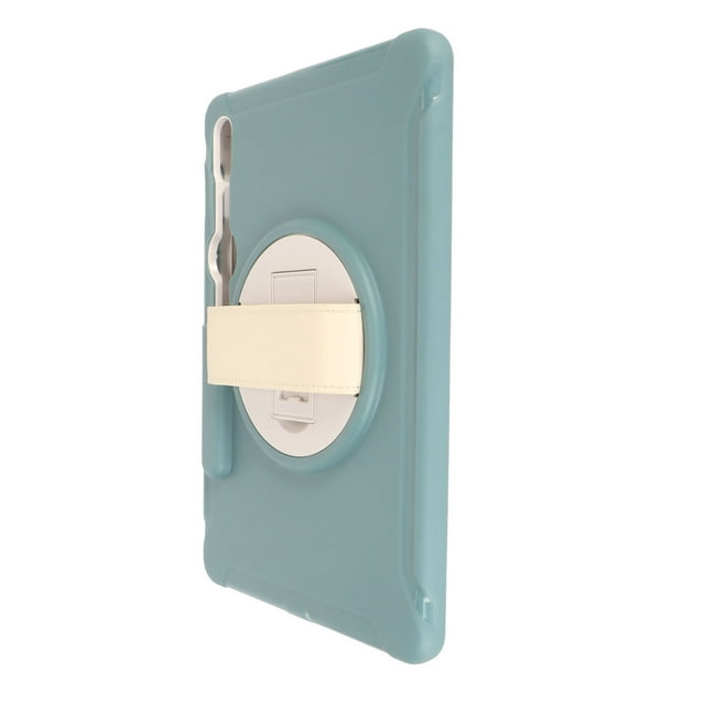 Étui pour Tablette Tab S9 X710 S8 X700 S7 T870, Housse de Protection pour Tablette avec Emplacement pour Stylo, Support Rotatif à 360° et Sangle de Main, Étui Antichoc Robuste avec Outil de Retrait