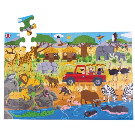 Bigjigs Toys - 48 Piece African Adventure Floor Puzzle