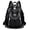 Black, variant on PRIYAL Solid Color Simple Trendy Versatile Women's Backpack, Large Capacity for Outings, Commuting, Shopping, Travel, and Casual Use