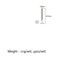 thumbnail image 2 of Nestingho Neck Mounting Kit 4Pcs Golden Metal Guitar Screws for Use 1.75X0.19X0.04In, 2 of 6