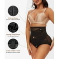 thumbnail image 3 of 2 Packs Tummy Control Shapewear Panties for Women High Waisted Body Shaper Underwear Seamless Shapewear Panty Girdle, 3 of 6