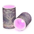 thumbnail image 7 of Yayeee Flameless Candles with Remote Flickering Battery Operated Multi Color Changing, Green Forest Scene, 7 of 7