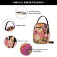 thumbnail image 4 of FORMRS Crossbody Bag for Women Quilted Travel Shoulder Cell Phone Purse with Chain Strap Handbag, Abstract Floral, 4 of 7