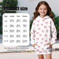 thumbnail image 7 of Xoenoiee Pink Bow Print Long Hoodies for Kids Loose Pullover Dress Lightweight Hooded Sweatshirt with Front Pocket Long Sleeve Activewear T-shirts Sweater Tops Sports Shirt, Size 11-12 Years, 7 of 7
