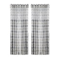 thumbnail image 2 of Cortina semitransparente para ventana, cortina de gasa para ventana, divisor de habitación para balcón de dormitorio, 100x200cm, gris, 2 piezas Kearding LF0161-04B*2, 2 of 7