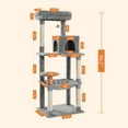 thumbnail image 4 of Pawz Road Cat Tree for Large Cats 56"Tall Cat Tower Condo with Scratching Post for Indoor Cats,Gray, 4 of 13