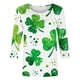 thumbnail image 5 of Uootdi St Patricks Day 3/4 Sleeve Shirt for Women Plus Size Funny Cute Saints Patrick's Tops Lucky Irish Shamrocks Printed Outfit Gift, 5 of 6