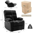 Manual Recliner Chair, Small Recliners for Small Spaces with
