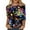 Green, variant on Shirts for Women Thin Casual Crew Neck 3/4 Sleeve Sequin Print Comfortable Ladies Summer Tops Hot Pink S