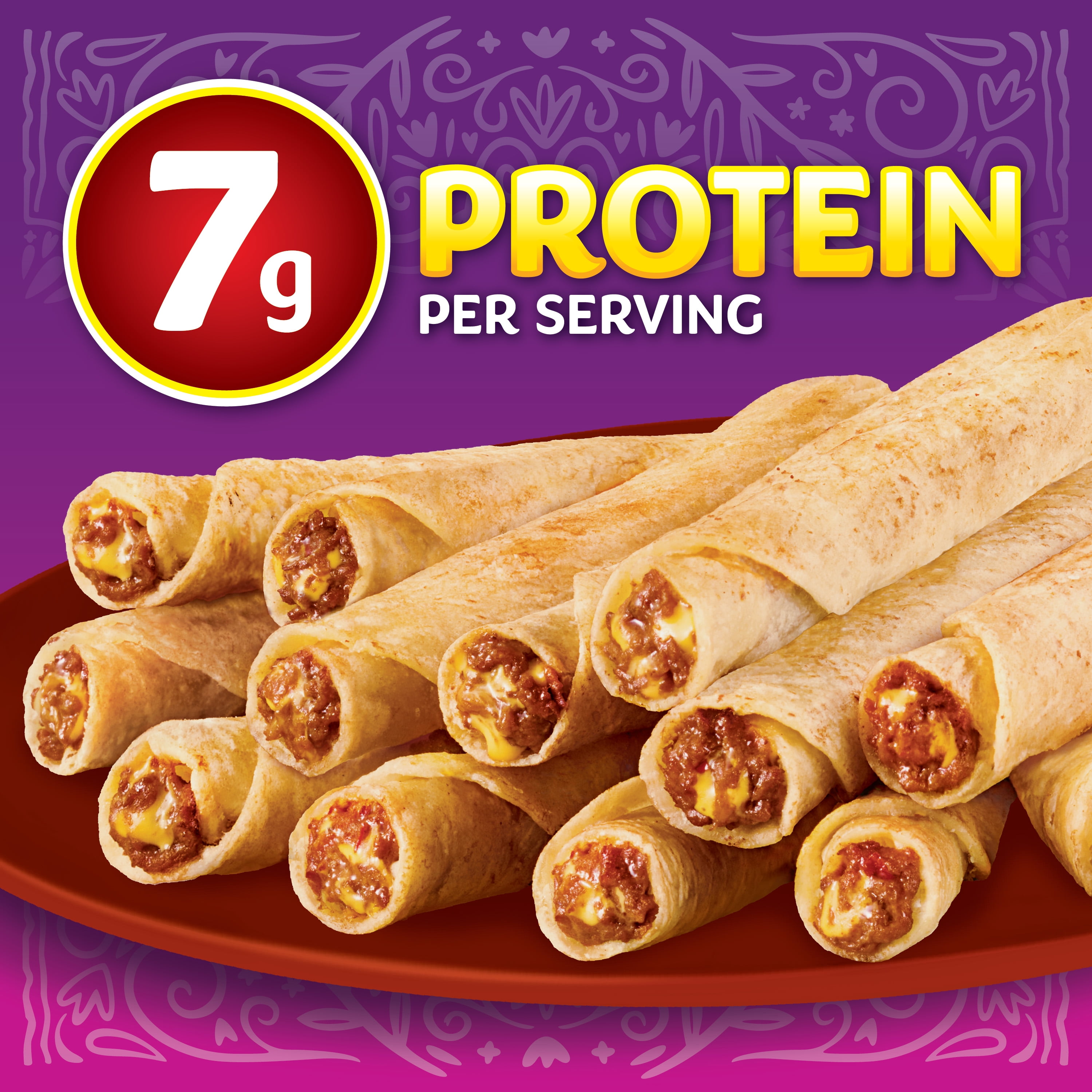 Jose Ole Beef & Cheese Taquitos with Flour Tortillas, Frozen Mexican Food, 22.5 oz, 15 Count