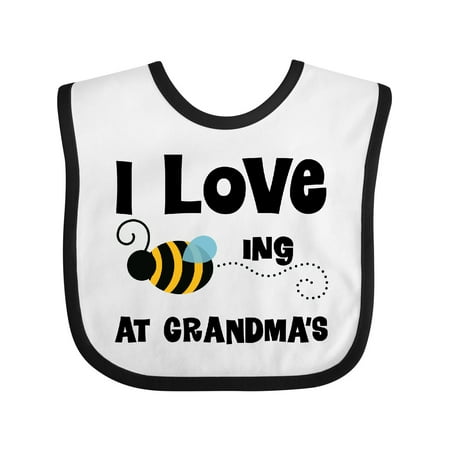 

Inktastic Grandkids Visit Grandma Honey Bee Gift Baby Boy or Baby Girl Bib