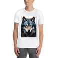 thumbnail image 4 of Plus Size Women Tops T Shirt WolfGraphic Tees Summer Tops Classic Round Neck Floral Oversize Short Sleeves, Crew Neck Shirts For Women, 4 of 5
