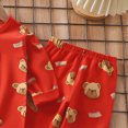 thumbnail image 4 of TOWED22 Toddler Baby Girl Clothes Outfits Long Sleeve Crewneck Sweatshirt and Joggers Pants 2 Piece Set Fall Winter(Watermelon Red,7-8 Y), 4 of 6