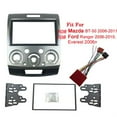 thumbnail image 2 of 2Din Car Stereo Radio Dvd Fascias Dash Panel For Ford-Ranger Pj Pk Plate Trim Kit Frame Cover For Mazda Bt-50 06-11, 2 of 9