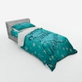 thumbnail image 3 of Ambesonne Saying Bedding Set 4 Pcs, Best Friends Forever, Queen, Pale Green Dark Teal, 3 of 3