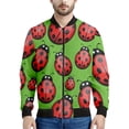 thumbnail image 2 of Chaqueta con cremallera y estampado 3D de mariquitas para hombre y mujer, sudadera informal holgada de manga larga, chaqueta bomber con cremallera para primavera y otoño, 2 of 5
