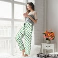 thumbnail image 5 of Sikiie Green polka dots Print Women’s Lounge Pants, Lounge Pants Sleep Bottoms, Lounge for Women, Womens Pajama Pants-Medium, 5 of 6