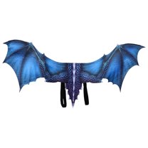 RyanK Halloween Decorations Halloween Dinosaur Costume Role Play Wing Accessories Decoration 37.4x17.7in Blue