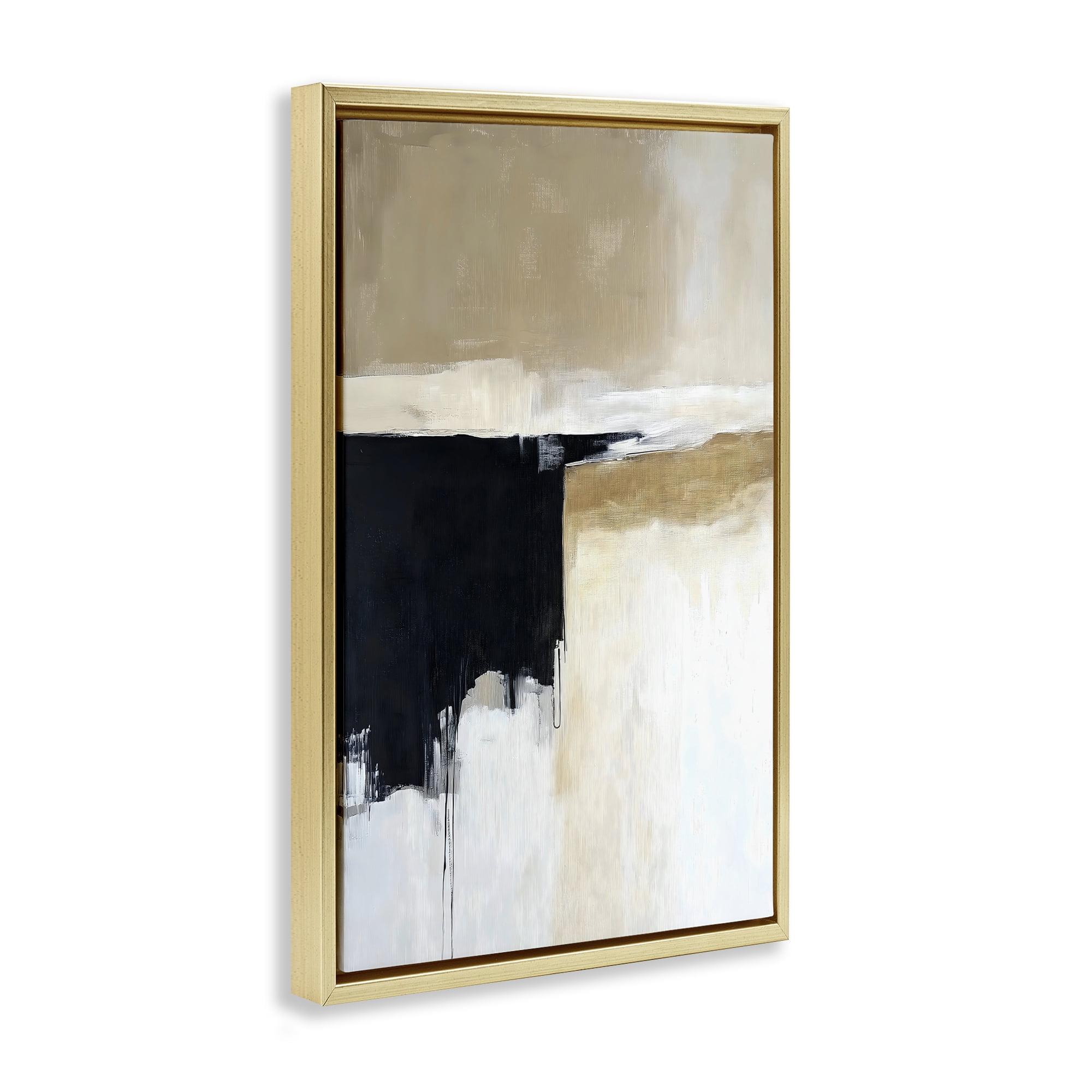 Stupell Industries Desert Shades Muted Neutrals Gold Framed Floater Canvas Wall Art, design by Gina Kelly