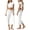 C-White246, variant on DHFJKG Yoga Capri Pants For Women Fold Over Low Rise Solid Color Stretchy Soft Cropped Pants Workout Gym Clothes Leisure Trousers
